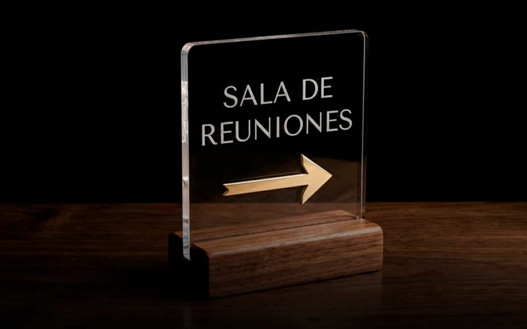 Señalética y merchandising corporativo con láser para empresas