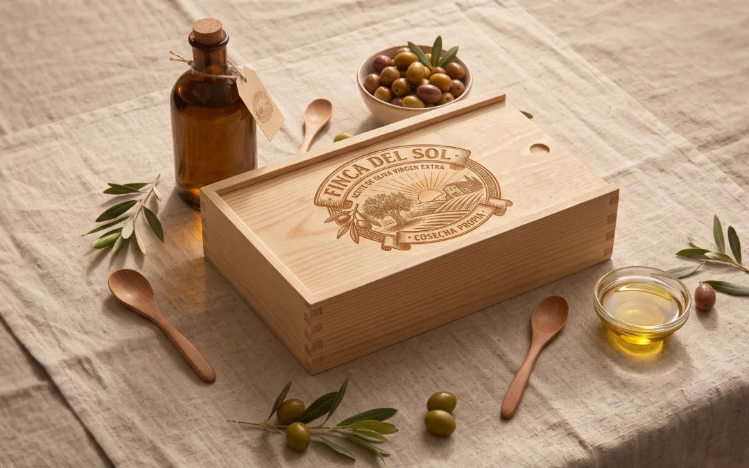 Caja aceite de oliva virgen